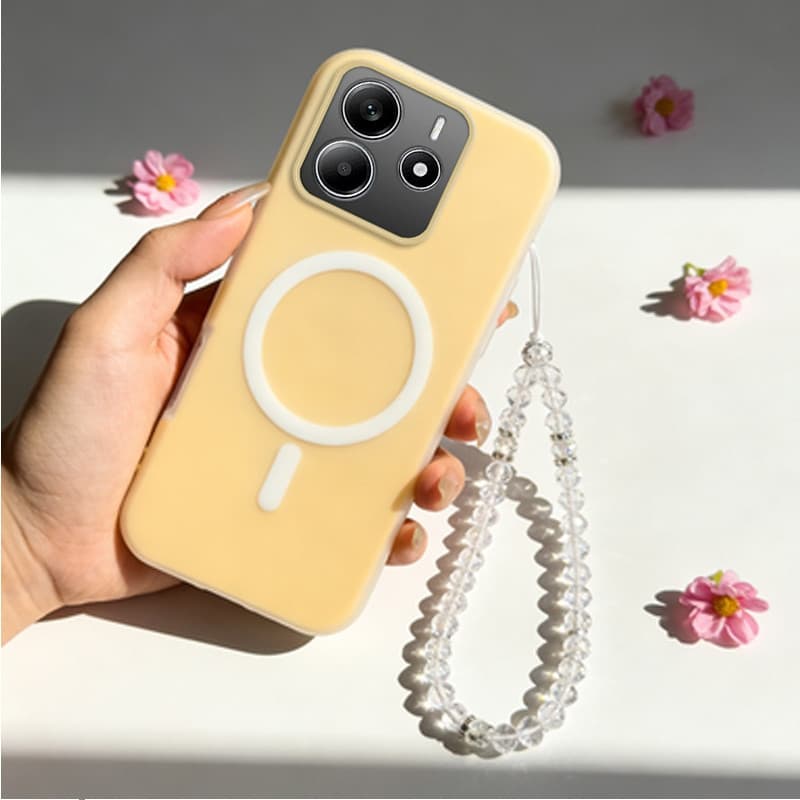 Capa TTTP para REDMI NOTE 13 14 4G REDMI NOTE 13 14 PRO plus 5G Capa de telefone macia nova cor creme amarelo resistente