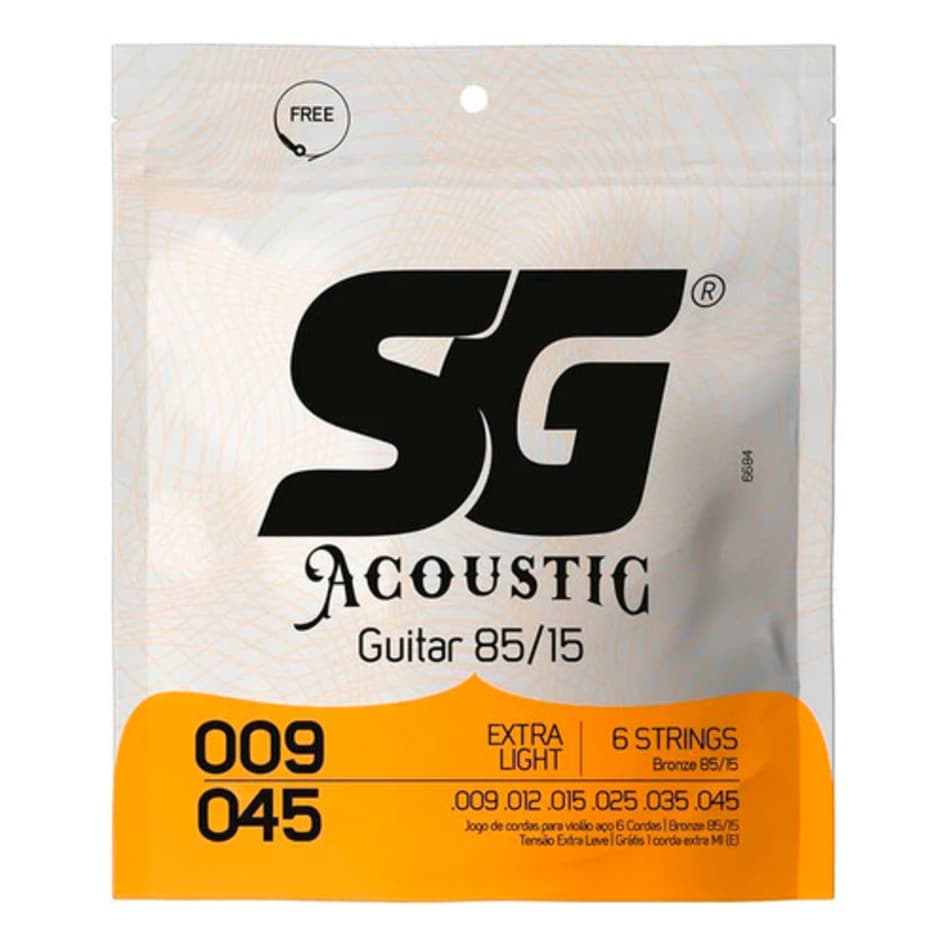 Encordoamento Violão Aço Bronze SG – Vários Calibres 09 a 012