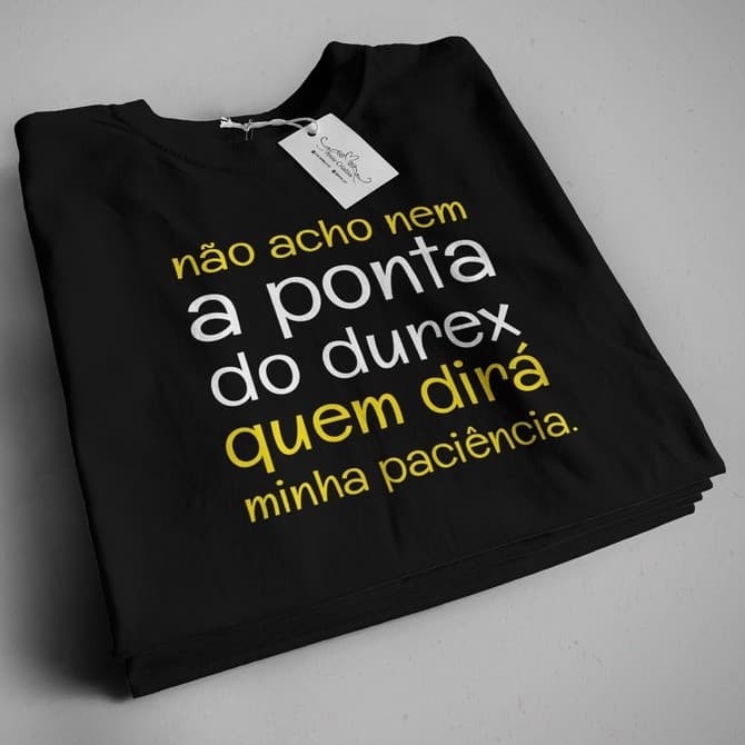 Camiseta frases legais Camiseta Preta Básica  Camiseta Frases Engraçadas