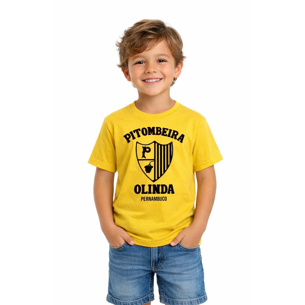 Camisa Infantil unisex Pitombeira Olinda100%algodão envio imediato.
