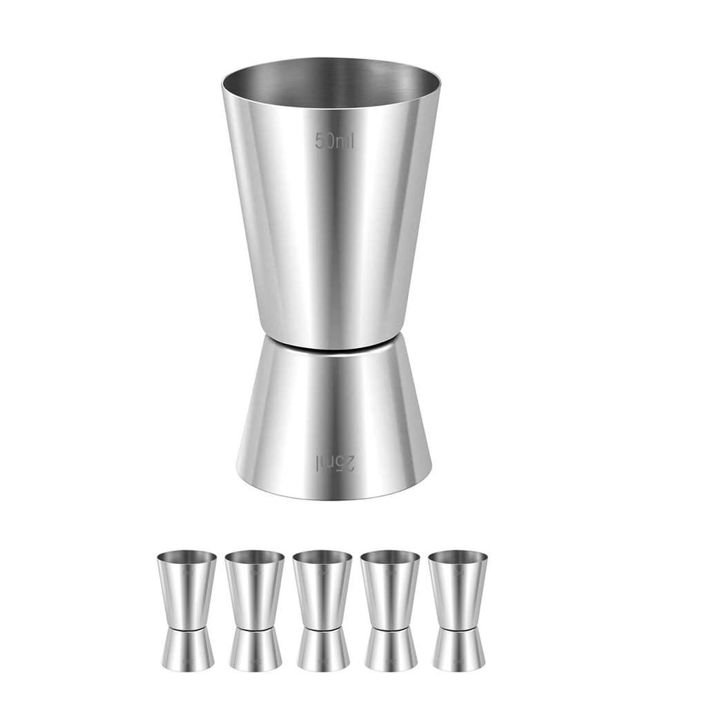 5un Dosador Bebidas Medidor Coquetel drinks Inox 50/25ml