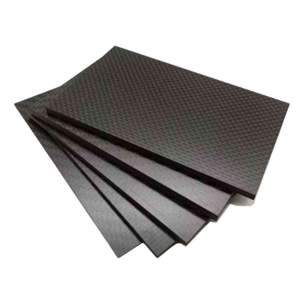Placa Chapa Fibra De Carbono Puro 3k 125mm X 75mm X 2mm