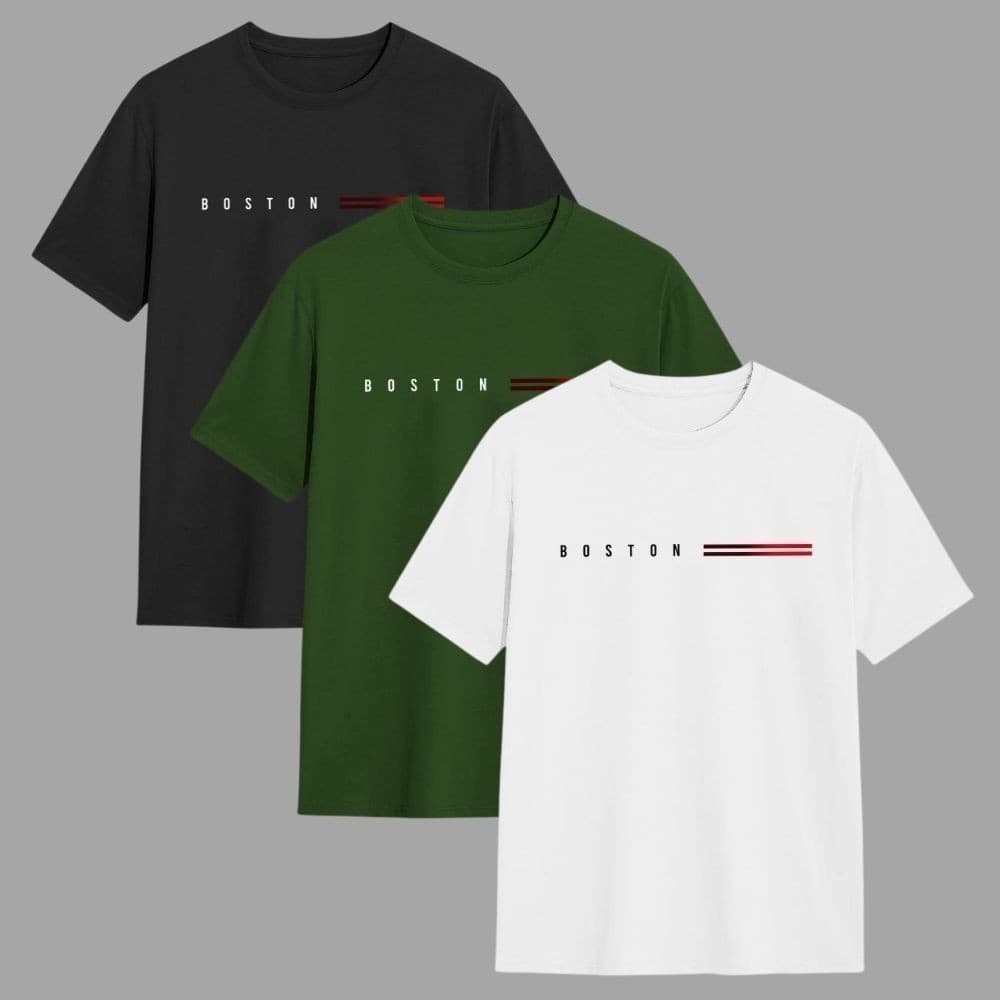 Kit 3 Camisetas Masculina 100% Algodão Gola Redonda Fio 30.1 Envio Imediato Varias Cores