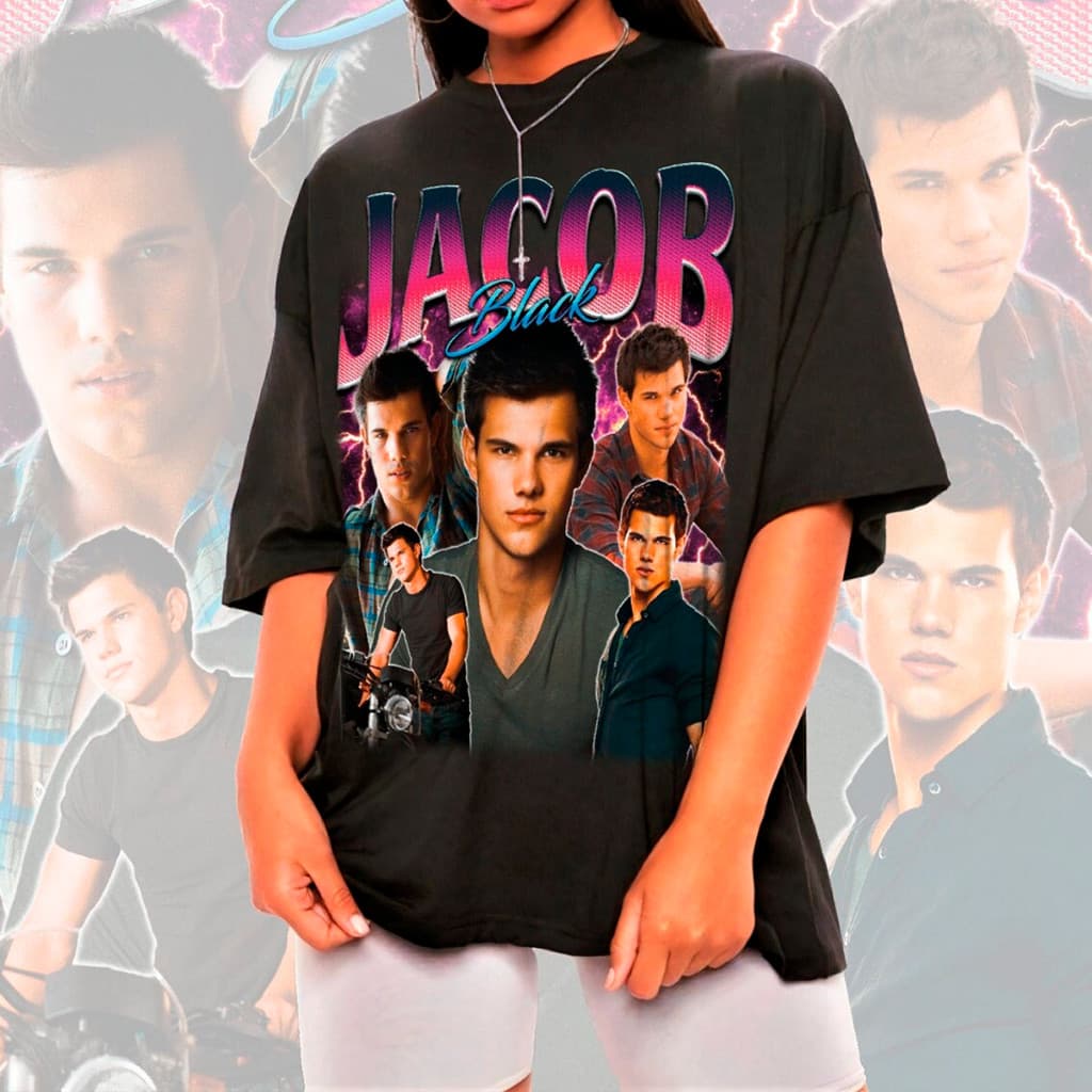 Camiseta T-shirt Unissex Jacob Black 90%algodão