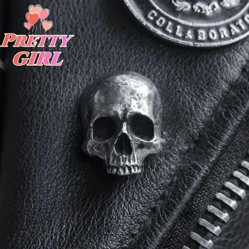 [Pretty ggirl] Broches De Espada Cruzada Com Cabeça De Caveira Personalizados Para Mulheres E Homens , Vintage , Gótico