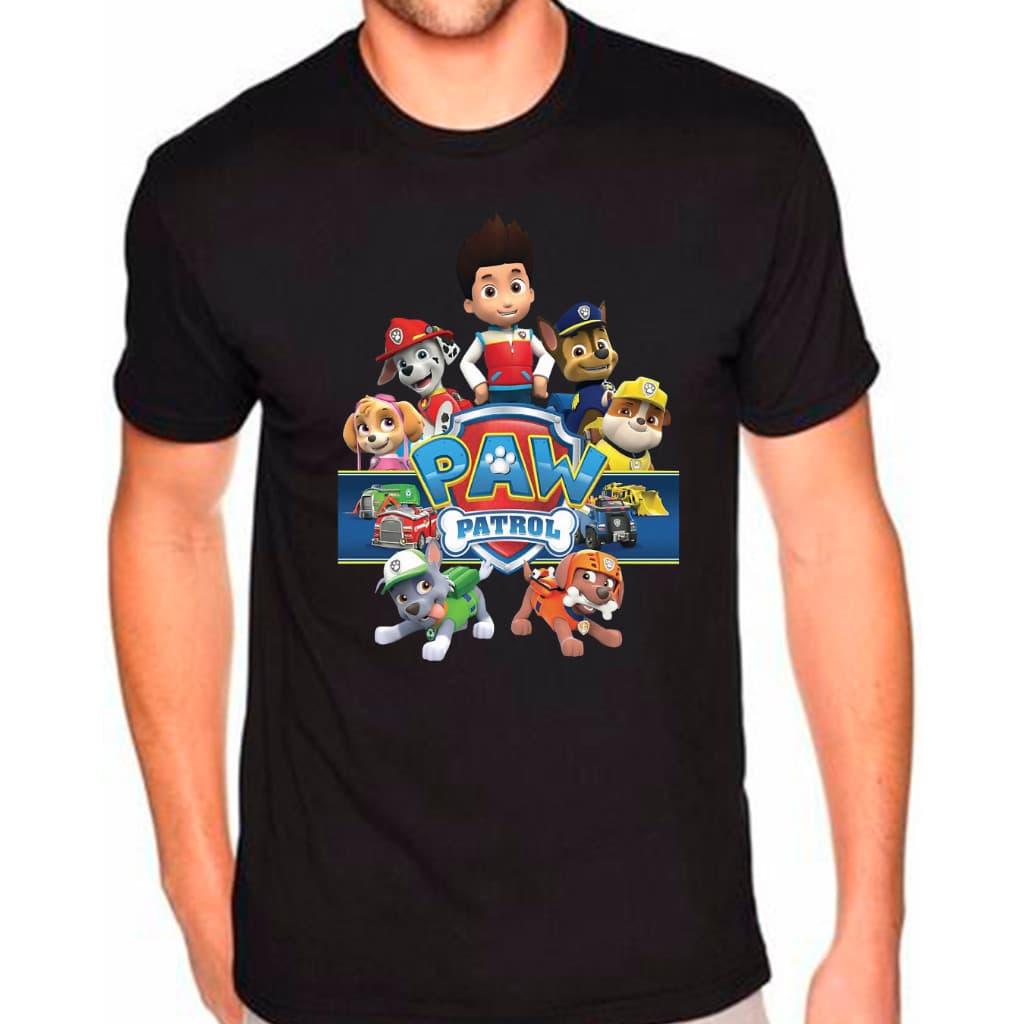 CAMISETA PATRULHA CANINA Adulto e Infantil blusa camisa Unissex 100% Algodão