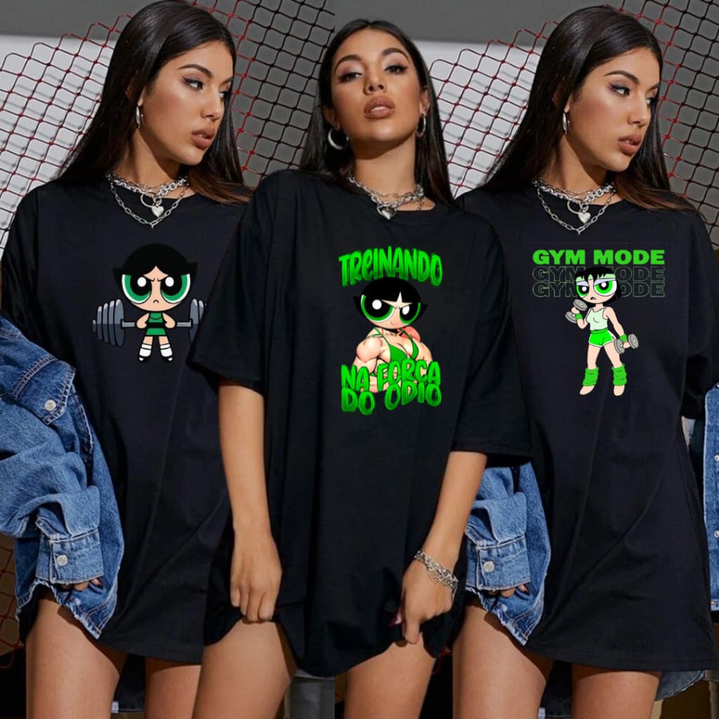 Kit 3 Camisetas De Treino Blusa Crossfit Corrida Blusa Feminina