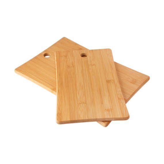 Kit 2 Tábuas Bambu 34,5 Cm X 29,5 Cm