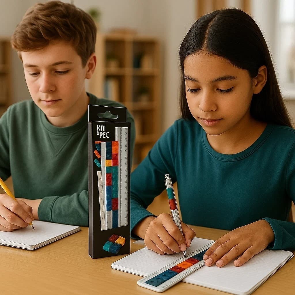 Kit 12 Réguas Blocos Coloridos Encaixe Educativo Infantil