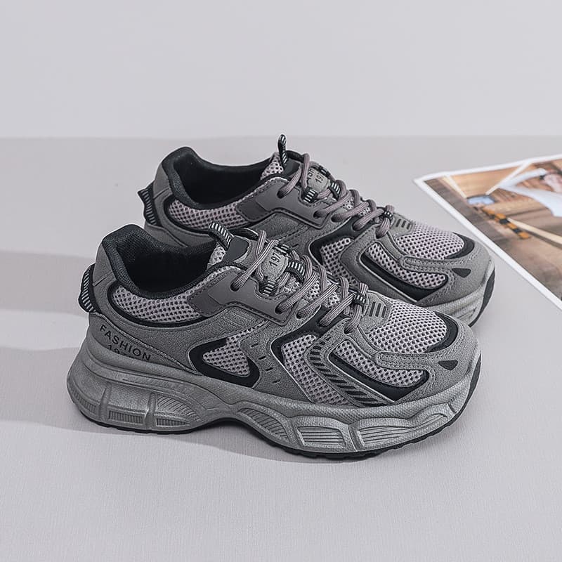 Esportes papai sapatos femininos 2024 primavera outono novo estilo All-Match estudante versão coreana sola grossa aument