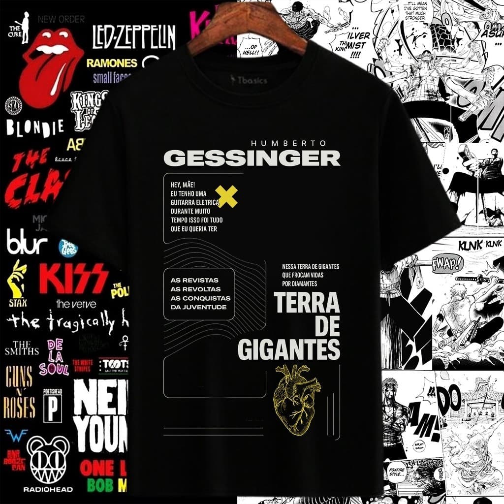 Camisa Terra de gigantes Humberto Gessinger