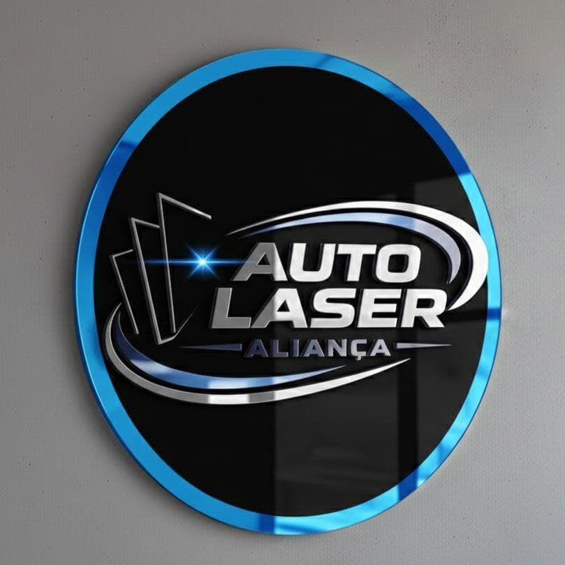Sua Logo Personalizada 20x20 cm em Acrílico Espelhado Design Moderno e Inspiração