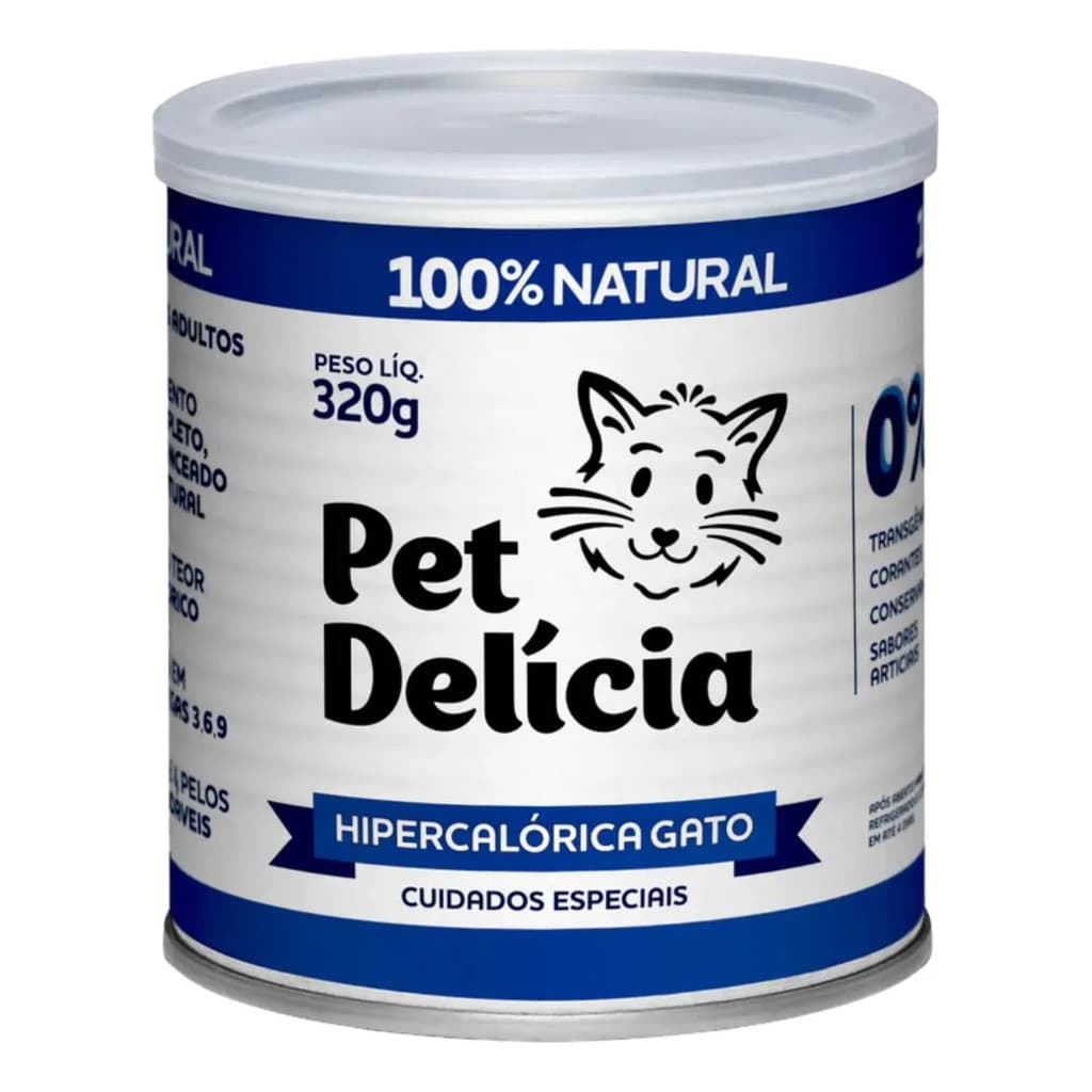 Ração Úmida Pet Delícia Hipercalórica Gatos 320g