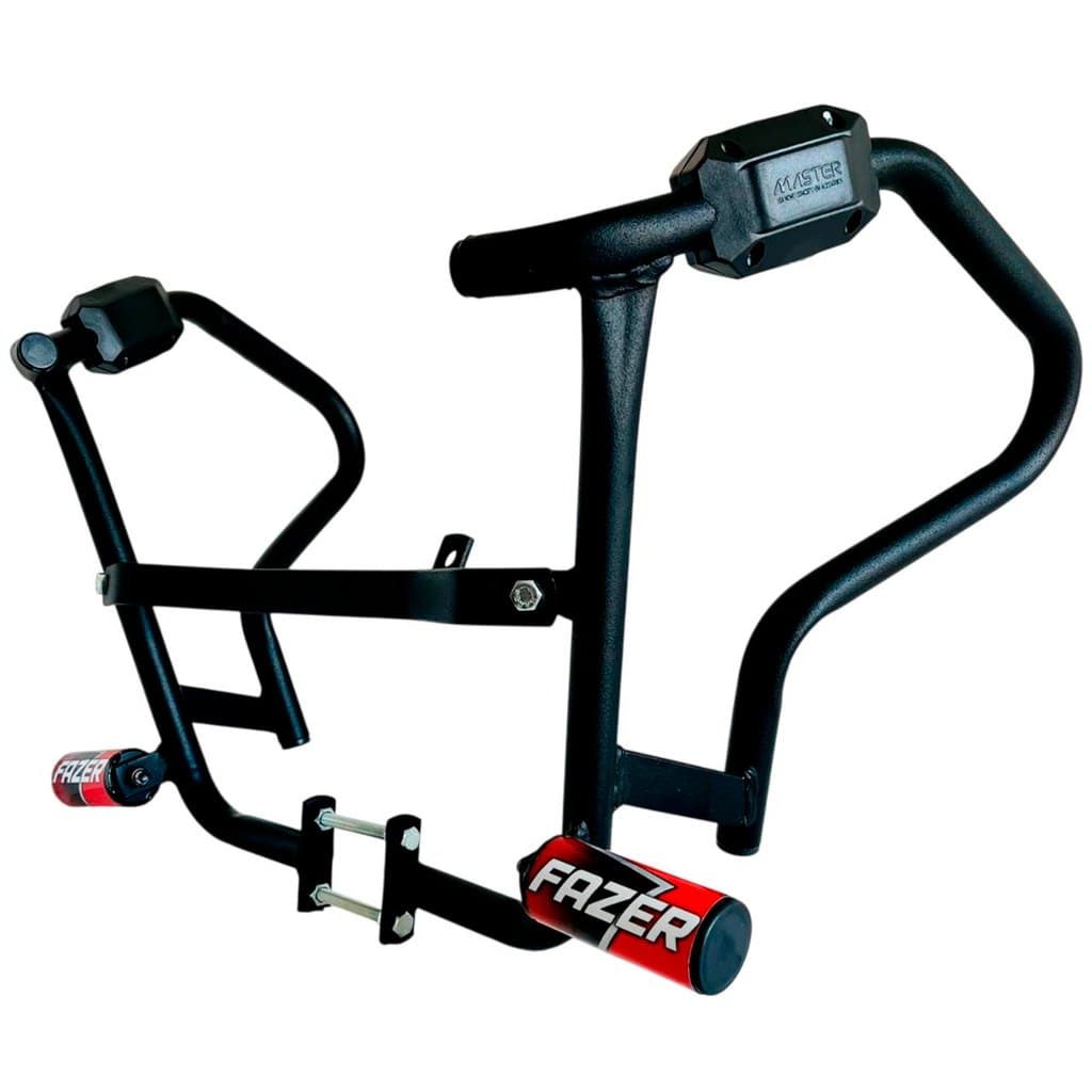 Fz15 Modelo 2026 Protetor Carenagem Motor Tanque Vermelho Fazer 150 Mata Cachorro com Pedal Slider Moto Yamaha