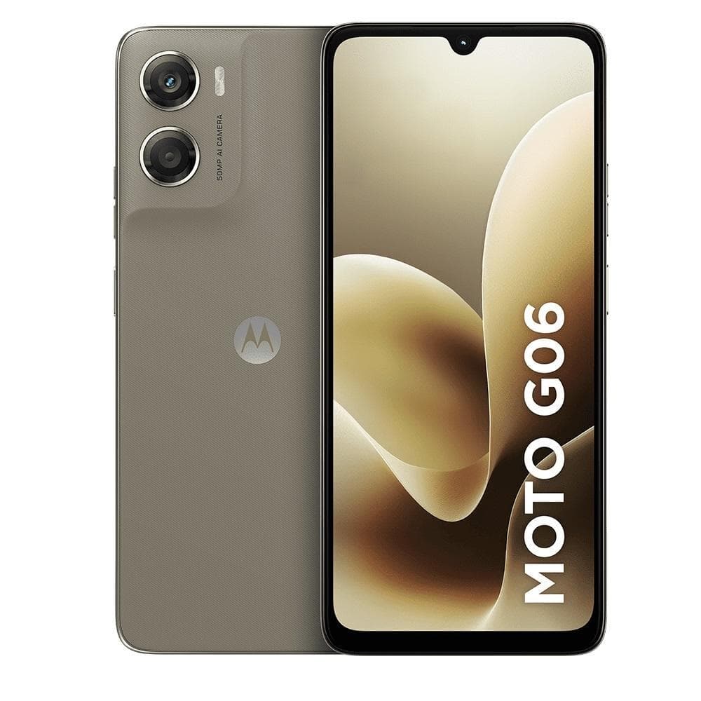 Smartphone Moto G06, 256GB, Câmera Traseira 50MP, Bege, MOTOROLA