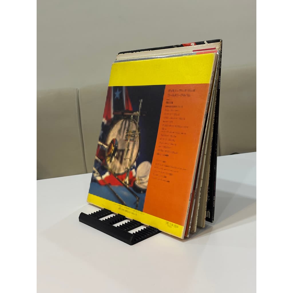 Organizador de mesa, preto, suporte para discos de 12 polegadas, decoração de escritório de 10 polegadas, armazenamento