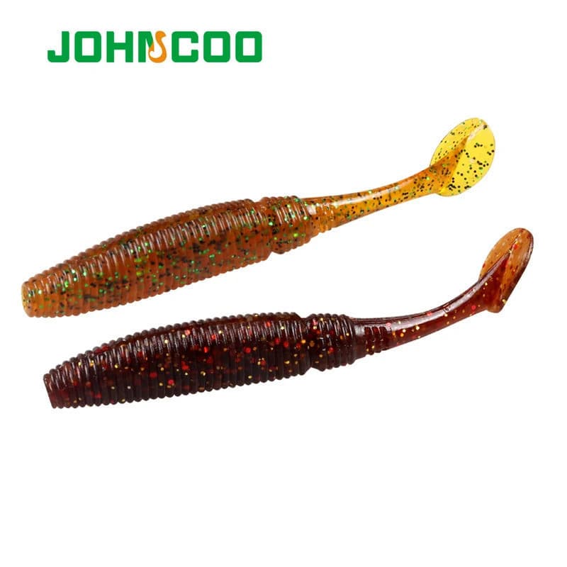 JOHNCOO 10 peças Isca de Pesca Artificial Macia 7cm 3g Isca para Pesca em Rochas do Oceano Isca para Robalo de Nata