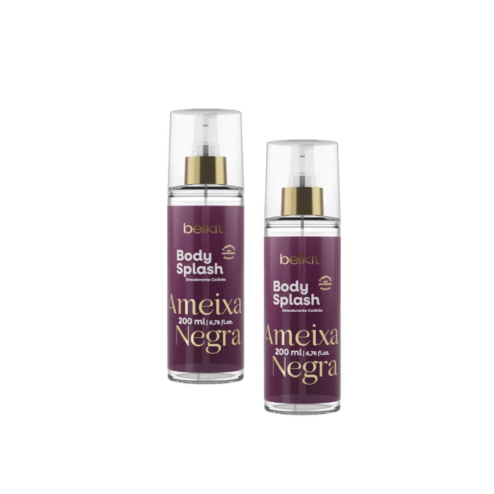 Kit 2 Body Splash 200ml Ameixa Negra  Alta Fixação Belkit