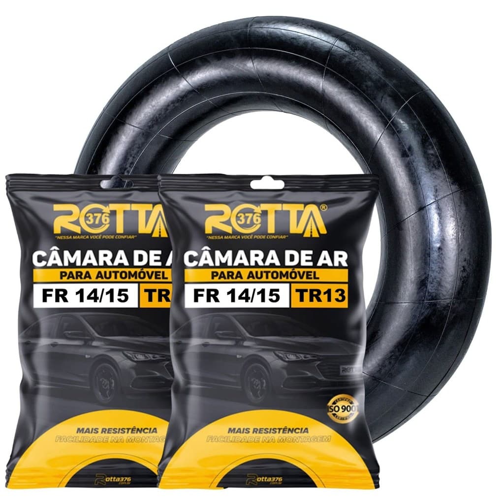 Kit 2 Camaras De Ar P/ Carro Pneu Aro 14/15 Resistente Tr13