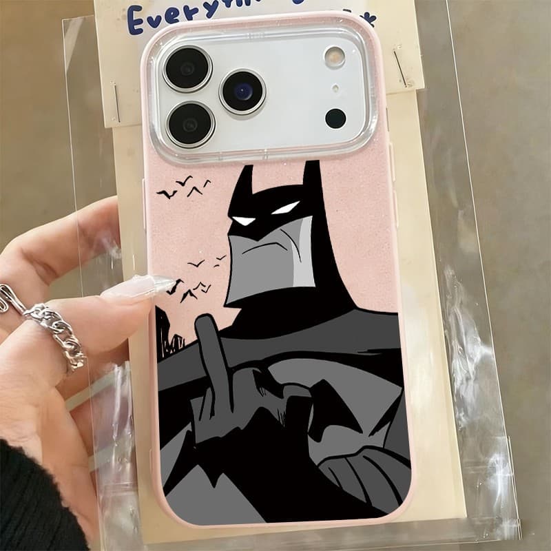 Capa Glitter Para iPhone 17 16 15 13 11 14 12 11 Pro Max Plus XR Air Conteúdo Do Batman