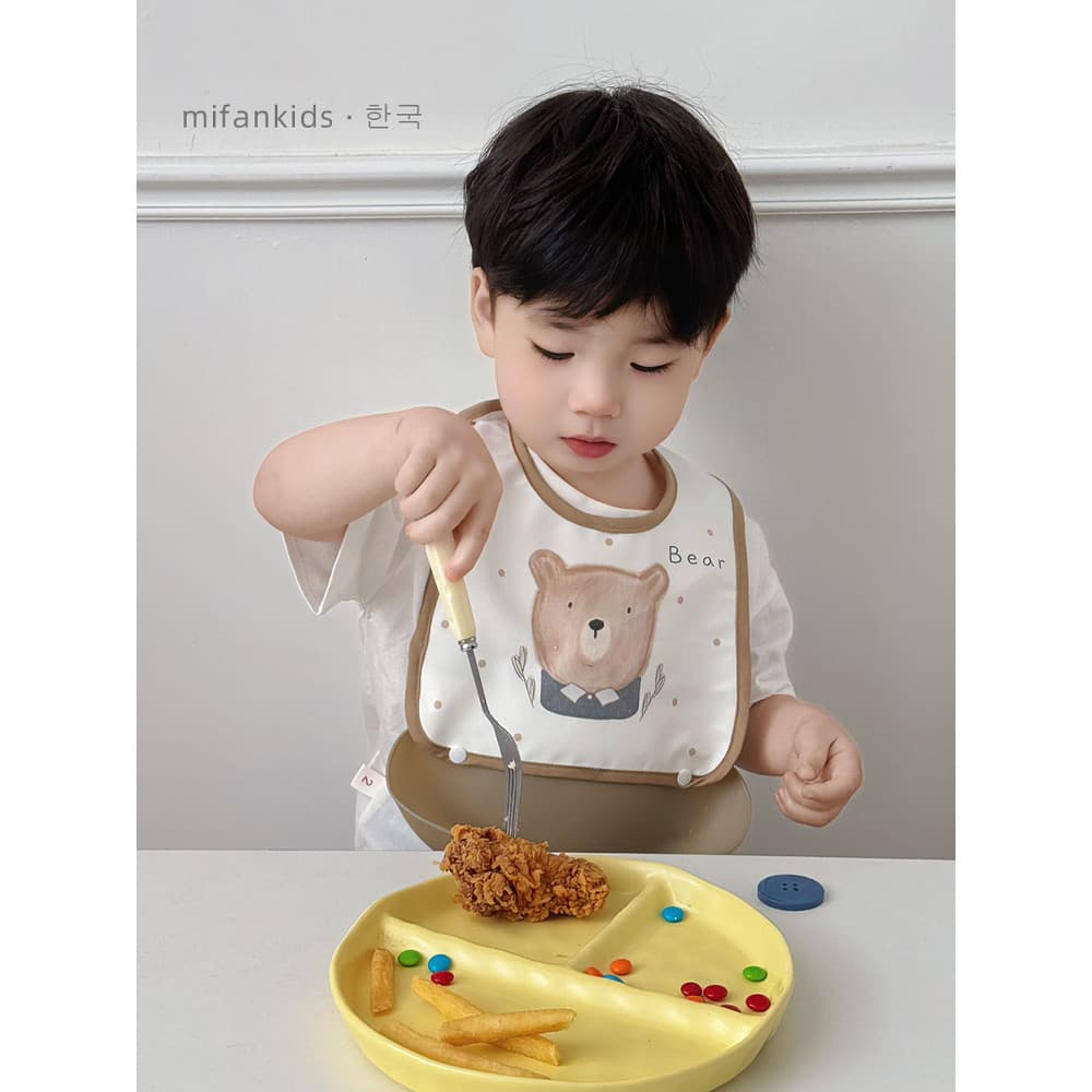 Ins novo estilo estilo coreano babador do bebê à prova dwaterproof água comer bolso descartável bebê independente comida