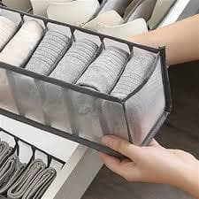 Organizador Gavetas Compartimentos Guarda Cueca Calcinha Sutiã Roupa Divisória