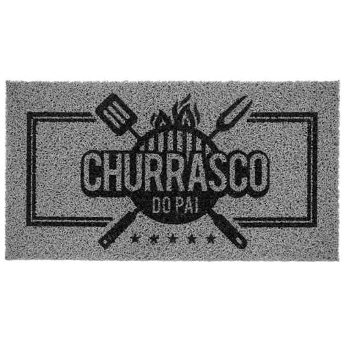 Tapete Capacho Vinil Super Print Para Churrasqueira Churrasco Do Pai 40cm X 75cm - Kapazi