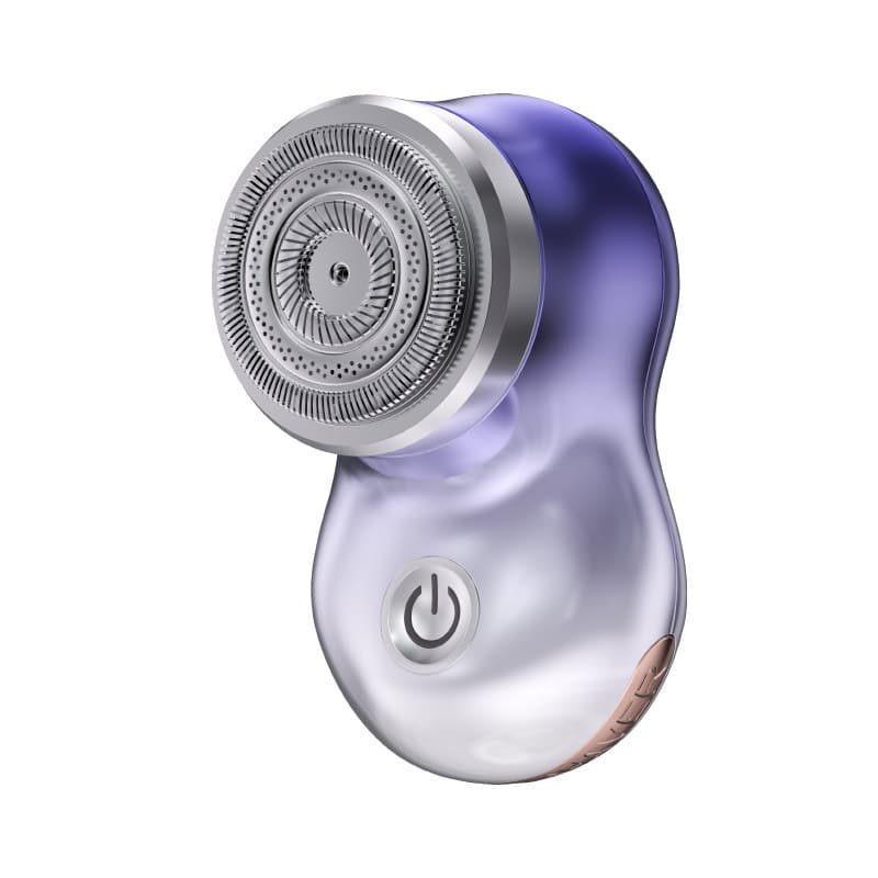 Aox barbeador elétrico masculino 2026 novo estilo Mini faca de barba portátil pequeno canhão de aço sucção magnética