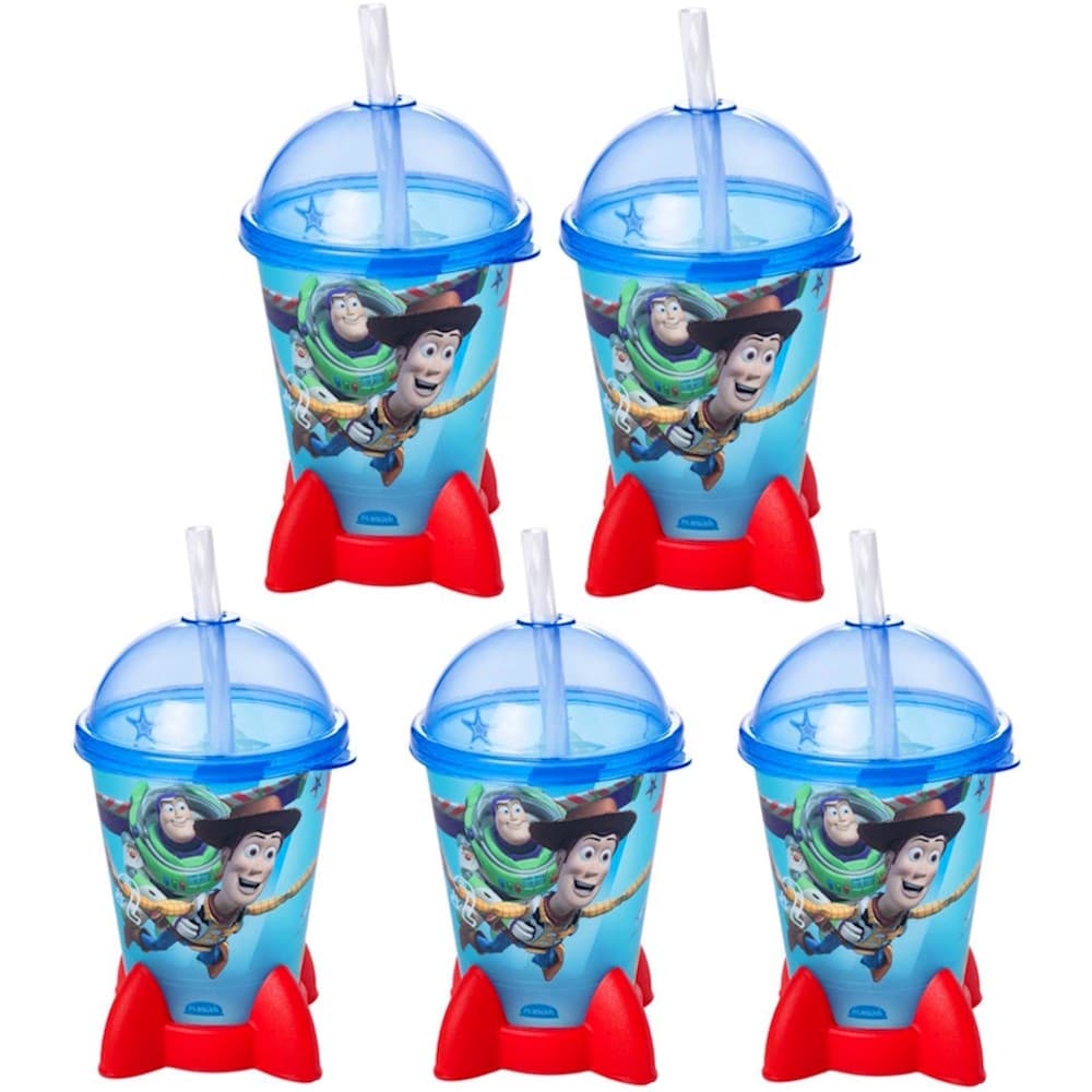 Kit 5 Copos Foguete Astronauta Toy Story Festa Infantil p/ Sacola Surpresa Lembrança
