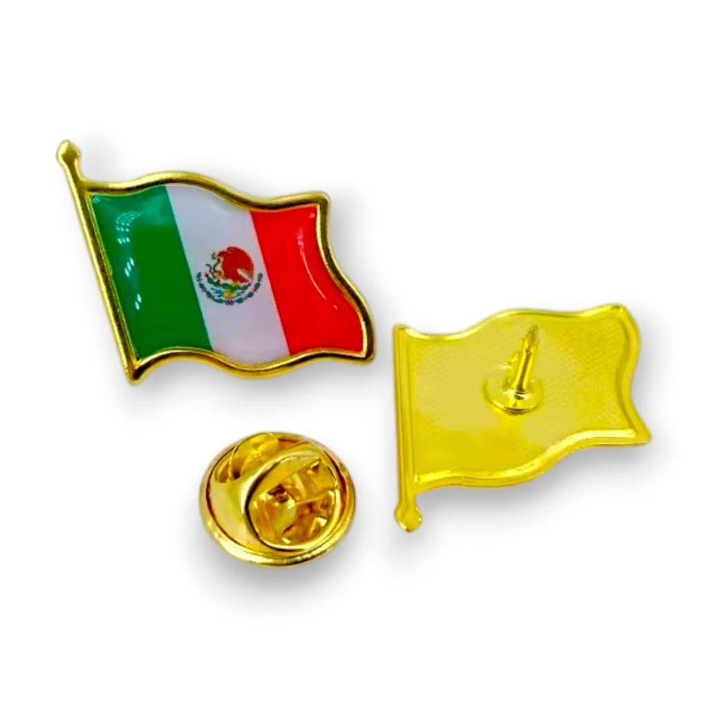 Broche Bandeira Oficial México Pin Diplomático América Latina Mexicano 1 ou 2 ou 5 unidades