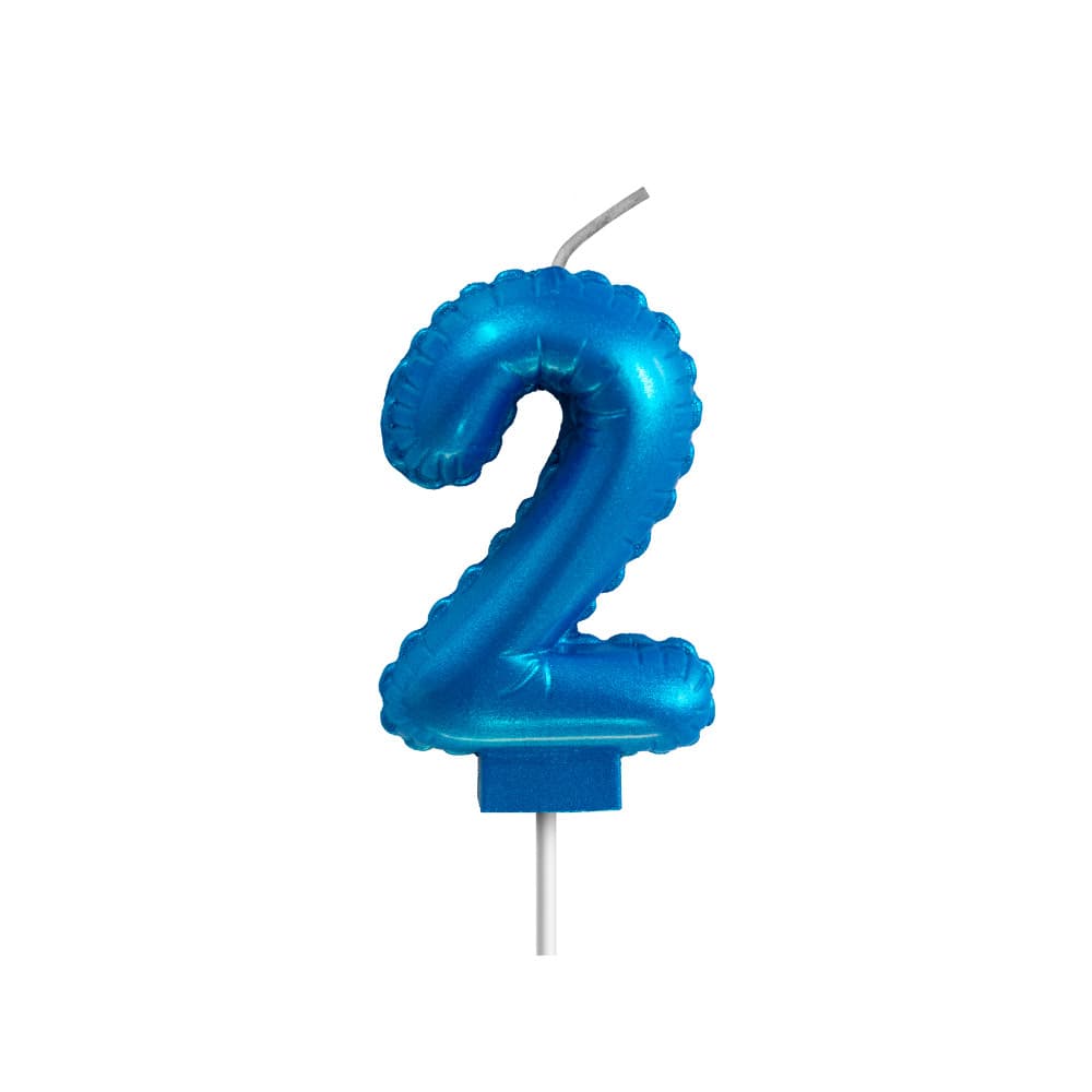 VELA BALÃO AZUL Nº2 C/ 1 UN