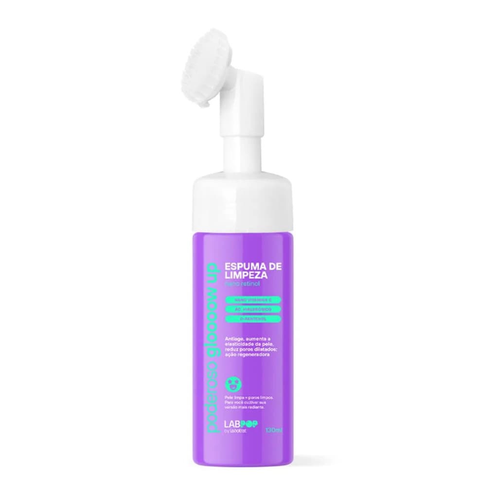 Espuma De Limpeza Labpop Poderoso Glow Up 130ml Labotrat