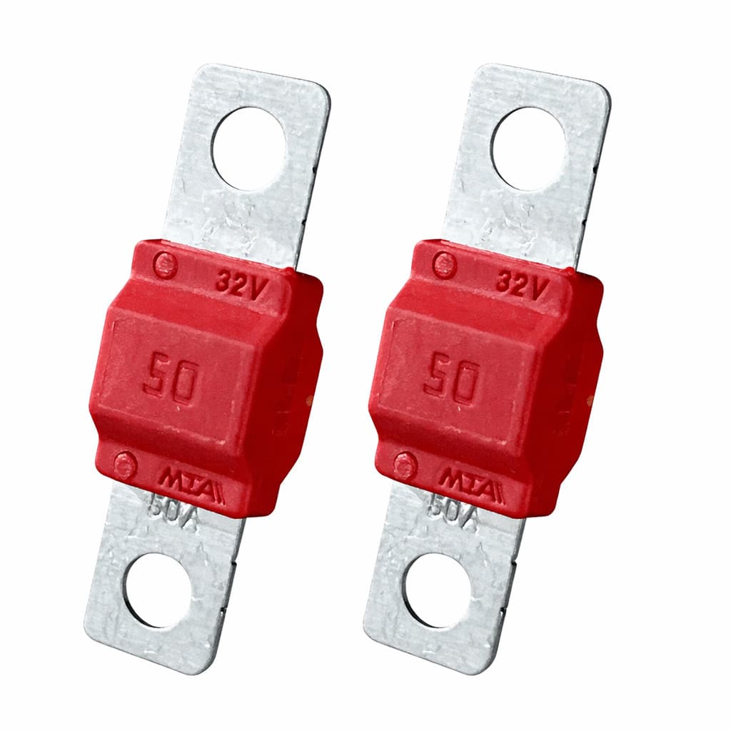 Kit 2 Fusível Midival 50A 32V Módulo Som Proteção Bateria