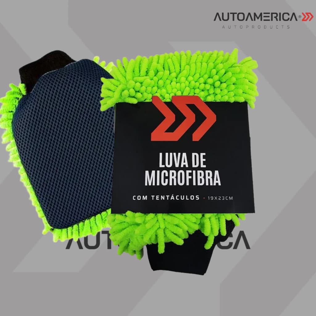Luva Microfibra Para Lavar Carro E Limpeza Doméstica luvas automotivas Autoamerica