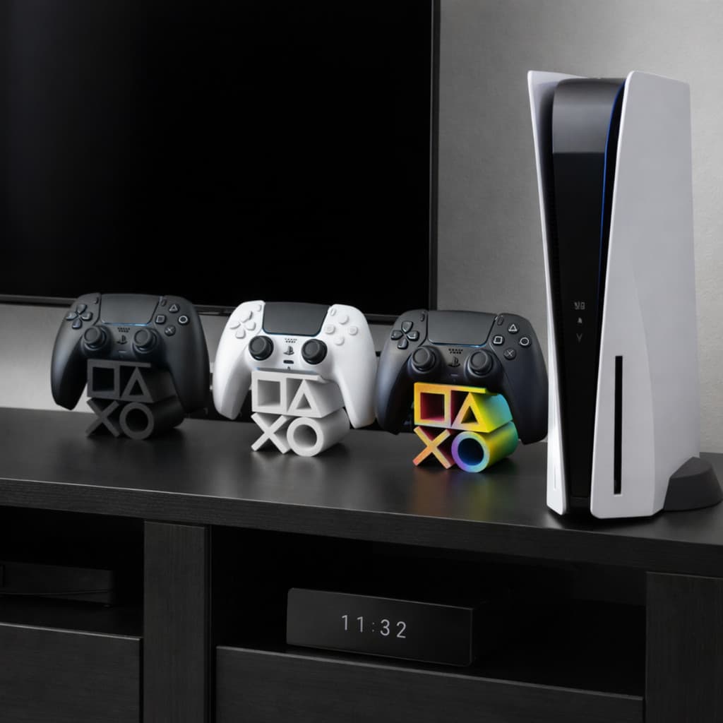 Suporte para Controle PS5 DualSense Design Gamer PlayStation Decoração e Organização