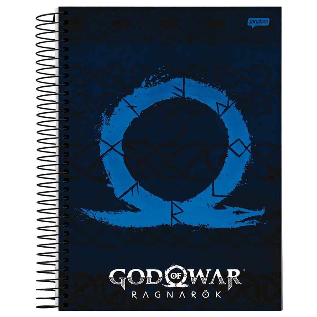 Caderno God of War Kratos 15 Matérias 240 Folhas
