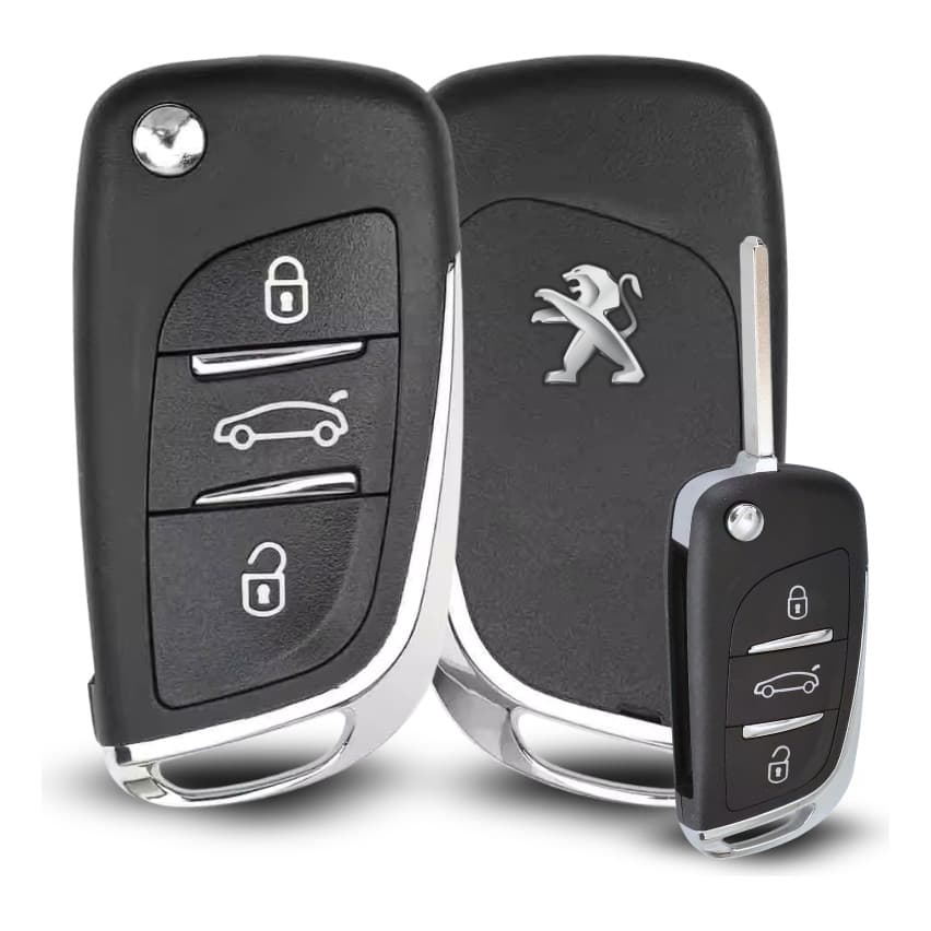 Carcaça Chave Canivete Peugeot 207 208 307 308 408 508 2008
