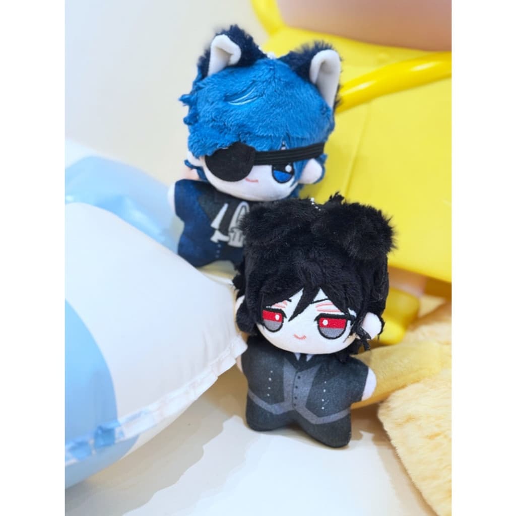 Preto Mordomo Pelúcia Pingente Brinquedo Sebastian Michaelis Ciel Phantomhive Boneca De Algodão Figura Macia Mochila Sac