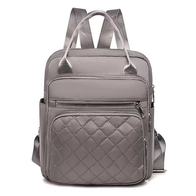 Mochila Feminina para Viagem Casual à Prova d'Água em Oxford, Se Torna Bolsa de Mão