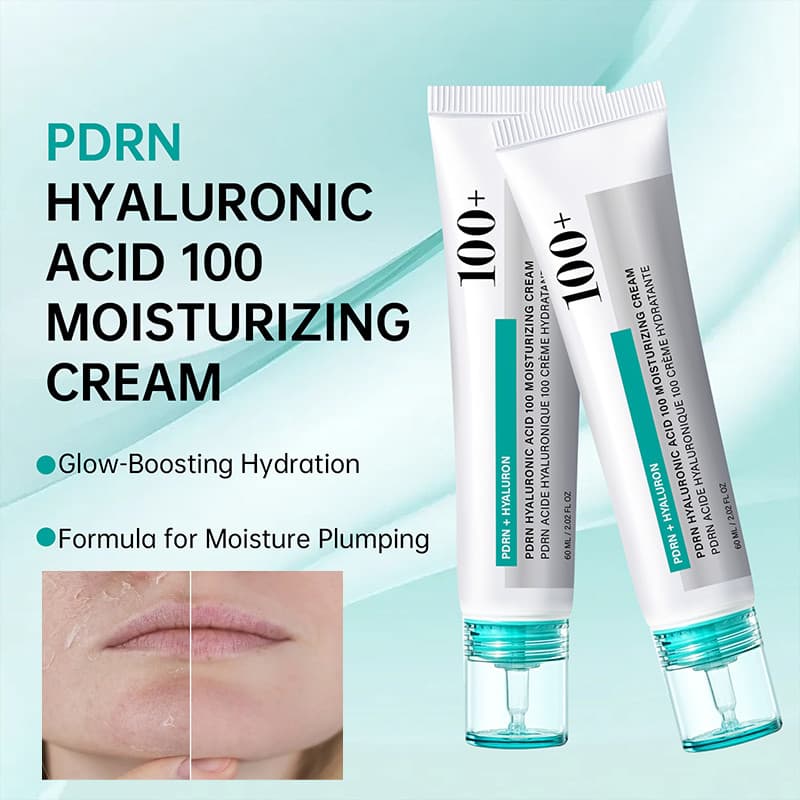 PDRN + Ácido Hialurônico 100 Creme Hidratante 60ml | 10 Tipos De Reparo De Hidratação Profunda Para Pele Opaca