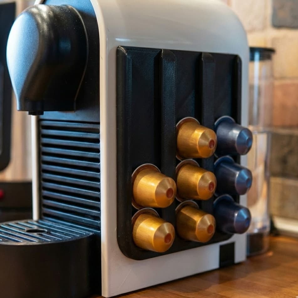 Suporte Porta Cápsulas Nespresso de Parede - Organizador Vertical Compacto Sem Furos