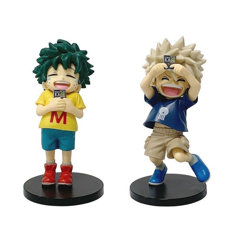 1 peça Anime meu herói Academia infância Midoriya Izuku Bakugo Katsuki Q versão PVC figura de ação modelo decoração