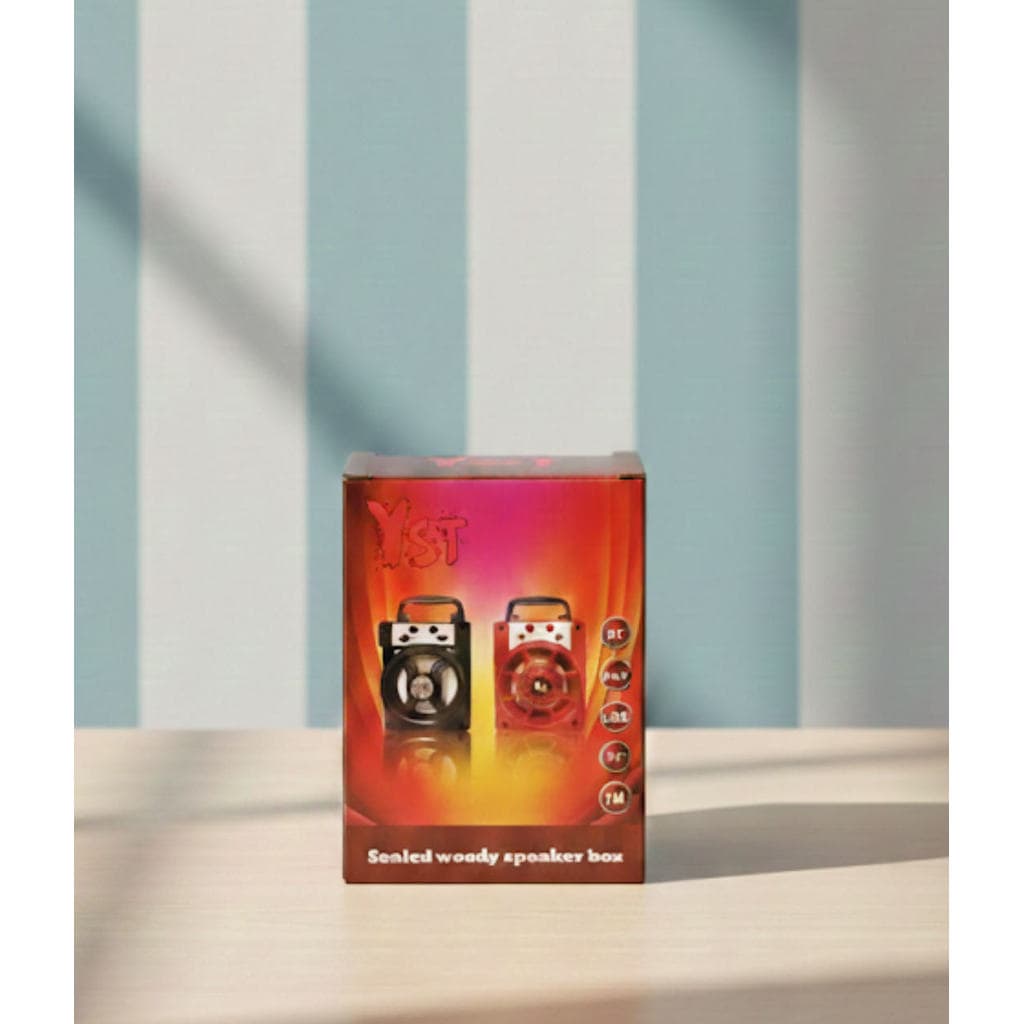 Caixa De Som Bluetooth Portátil Led Com Rádio FM USB Cartão SD TF MP3