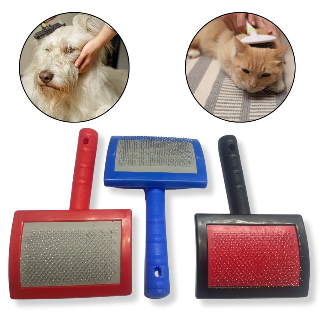Escova Pet Rasqueadeira Cachorro Gato Ideal para Banho Pós Banho Remove Pelos Mortos com Facilidade
