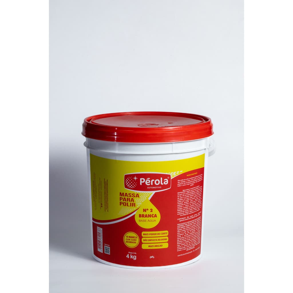 Massa de Polir N2 Base Água 4kg Pérola