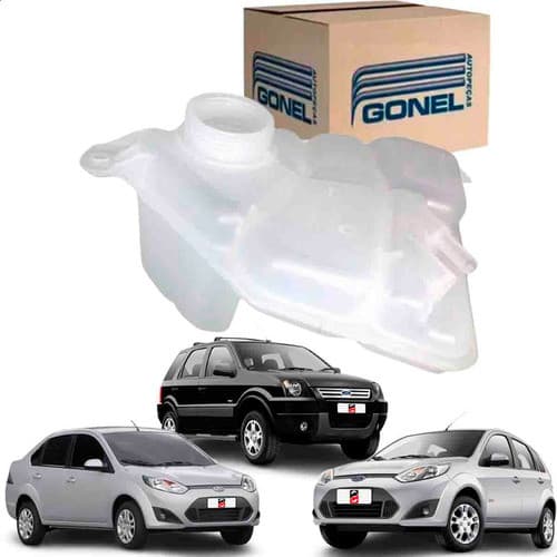 Reservatorio Agua Radiador 2 Bicos Fiesta Ecosport 1.0 8v 1.6 8v 2.0 16v 1999 2000 2001 2002....