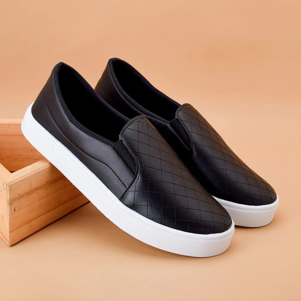 Tênis Feminino Sapatilha Slip On Iate Sem Cadarço Conforto Leve