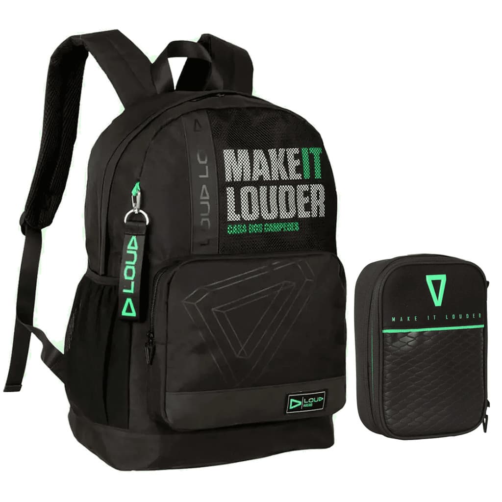 Kit Mochila E Estojo Box Escolar Loud Gamer Make It Louder Lançamento Oficial