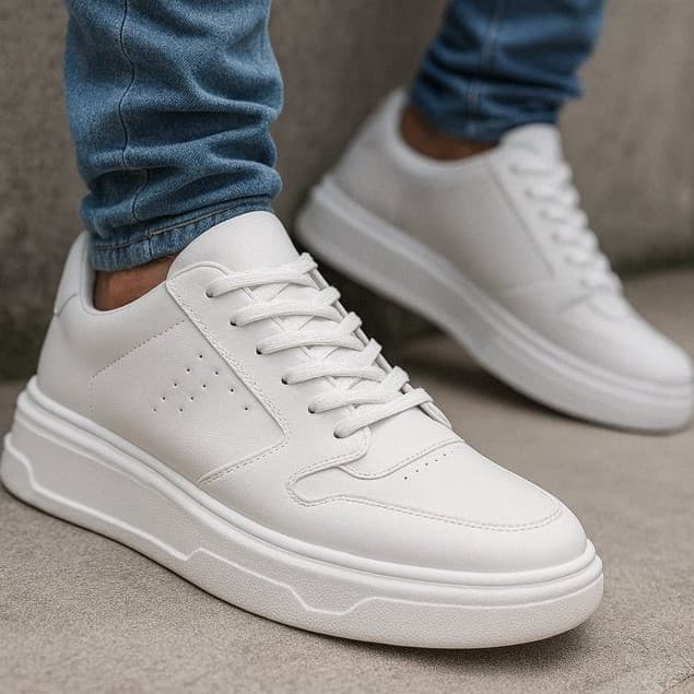 tênis casual tiger macio branco confortável leve e moderno