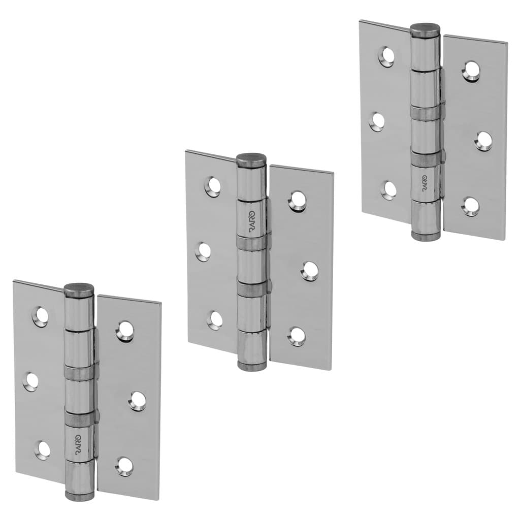 Kit 3 Dobradiça Inox 4 Rolamentos 7x3x10cm Super Resistente Portas Grandes Até 150kg Envio Imediato